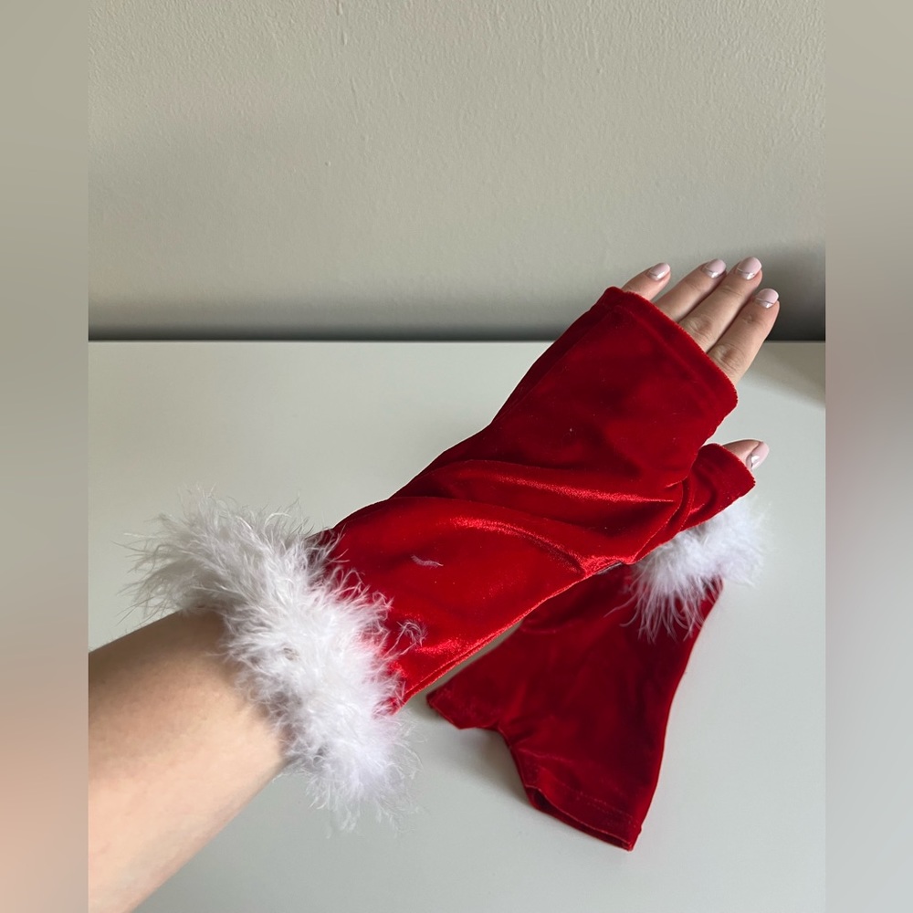 Gloves for Santa claus costume